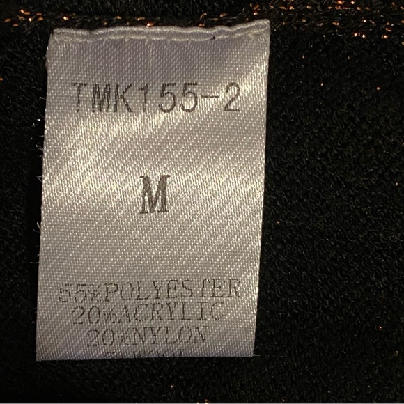 THML Anthologies Blouse Metallic Size Medium Festival Shimmer Party Glam Concert - Picture 7 of 10